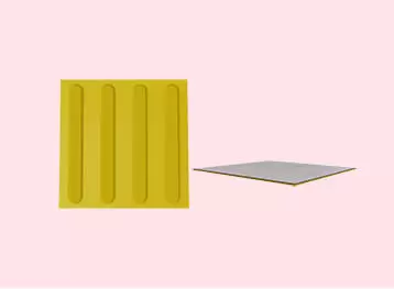 AT Tactile Tiles | Polyurethane Tactile Tile with Directional Strips (Self-Adhesive)