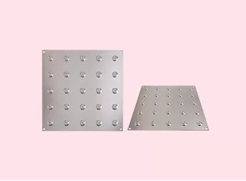 Stainless Steel Tactile Tiles – Truncated Domes with Concentric Rings